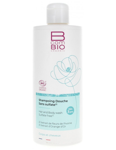 BcomBIO Shampoing Douche Sans Sulfate Bio - 500 ml