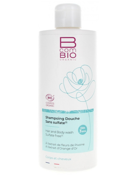 BcomBIO Shampoing Douche Sans Sulfate Bio - 500 ml