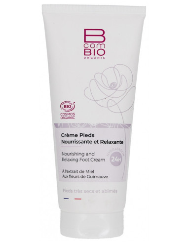 BcomBIO Crème Pieds Nourrissante et Relaxante Bio - 100 ml