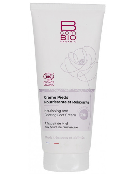 BcomBIO Crème Pieds Nourrissante et Relaxante Bio - 100 ml