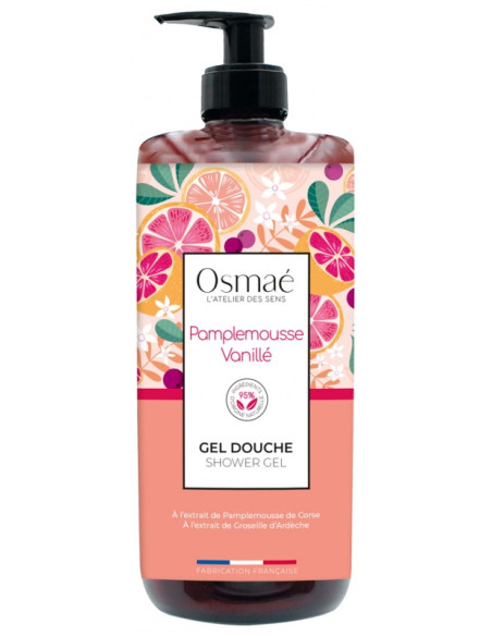 Osmaé Gel Douche Pamplemousse Vanillé 1 L