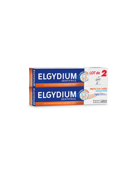 ELGYDIUM Lot 2 Dentifrices Protection Caries - 2x75ml