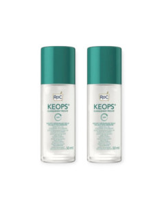 ROC Keops Déodorant à Bille 0% Aluminium - Lot de 2x30ml