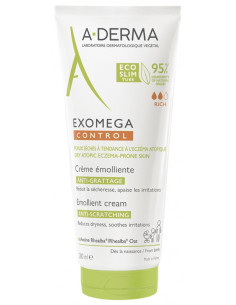 A-DERMA Exomega Control Crème Émolliente Anti-Grattage Tube Éco-Slim - 200 ml