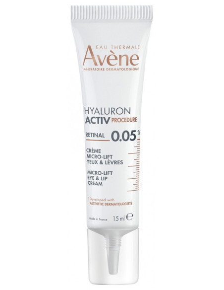 Avène Hyaluron Activ Procédure Retinal Crème Micro-Lift Yeux & Lèvres - 15 ml