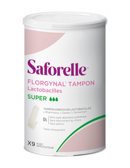 Saforelle Florgynal Tampon Applicateur - 9 tampons