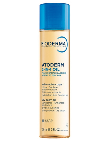 Bioderma Atoderm 2-in-1 Oil Huile Sèche Corps - 150 ml