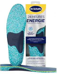 Scholl 24H Énergie Semelles Multi-Usages Taille : L : 40 à 47,5 - 1 Paire