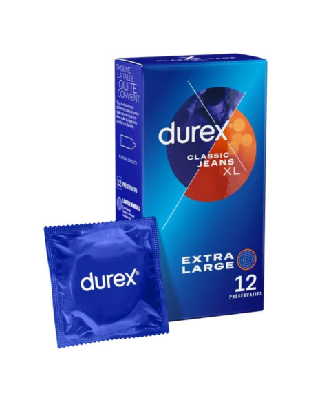 Durex Classic Jeans XL Préservatifs - 12 unités