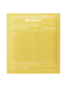Biodance REAL DEEP MASK - Masque Radiant Vita Niacinamide Illuminateur Unifiant - 34g