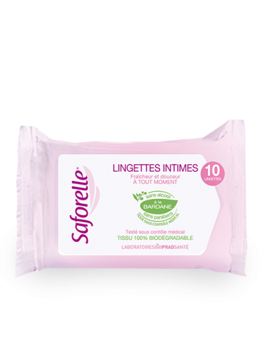 Lingettes Intimes Pocket Ultra Douces - 10 lingettes