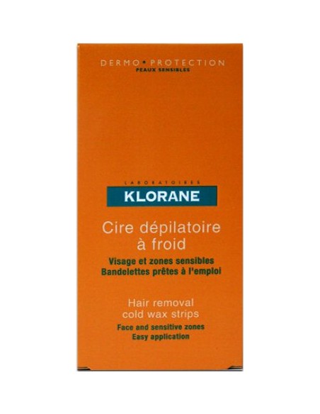 Cire Dépilatoire à Froid Spécial Visage et Zones Sensibles - 6 bandes