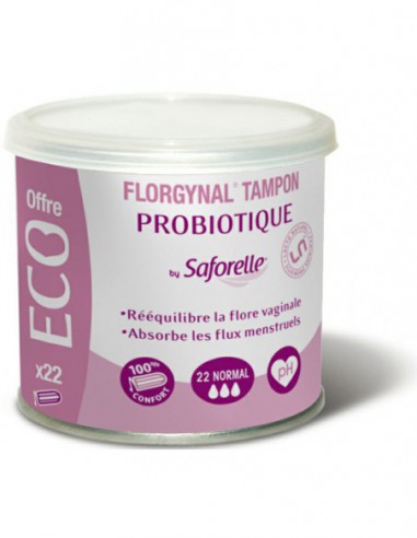 Florgynal Tampon Probiotique Normal, 22 unités