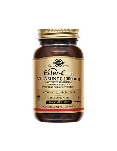 Solgar Ester-C Plus 1000mg Vitamine C -  30 Comprimés