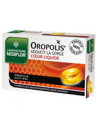 Oropolis Coeur Liquide Sans Sucre - 16 pastilles