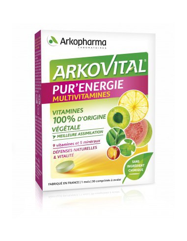 Arkovital Pur’Énergie - 30 Comprimés