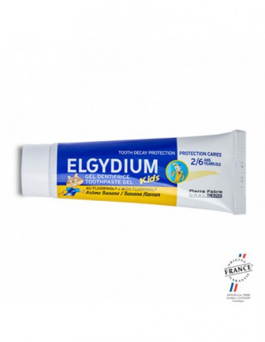 ELGYDIUM Dentifrice KIDS 2-6ans Banane - 50ml