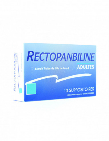 RECTOPANBILINE ADULTES, suppositoire - 10 suppositoires