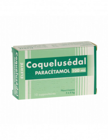 COQUELUSEDAL PARACETAMOL 100 mg, suppositoire - 10 suppositoires