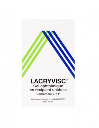 LACRYVISC, gel ophtalmique en récipient unidose - 30x0.5ml