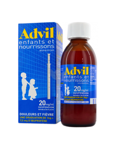 ADVILMED ENFANTS ET NOURRISSONS 20 mg/1 ml, suspension buvable en flacon - 200ml