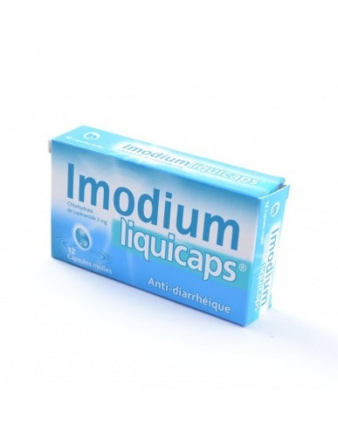 IMODIUMLIQUICAPS 2 mg, capsule molle - 12 capsules