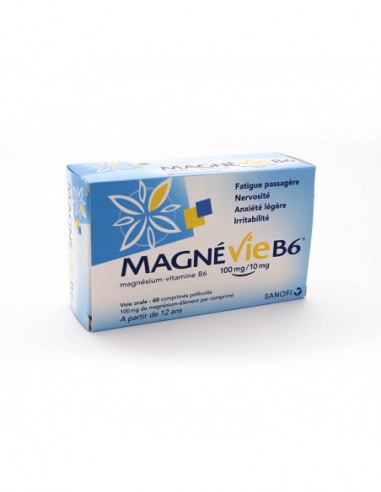 MAGNEVIE B6 100mg/10mg, comprimé pelliculé - 60 comprimés
