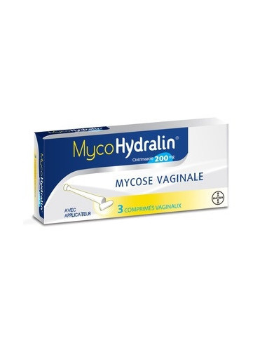 MYCOHYDRALIN 200 mg - 3 comprimés vaginaux