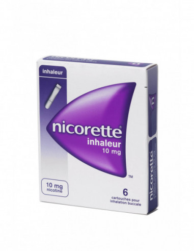 NICORETTE INHALEUR 10 mg - 6 cartouches pour inhalation buccale