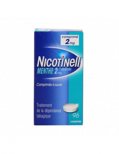 NICOTINELL MENTHE 2 mg, comprimé à sucer- 96 comprimés