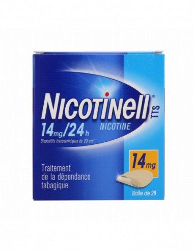 NICOTINELL TTS 14 mg/24 h, dispositif transdermique  - 28 patchs
