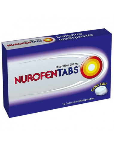 NUROFENTABS 200 mg, comprimé orodispersible - 12 comprimés