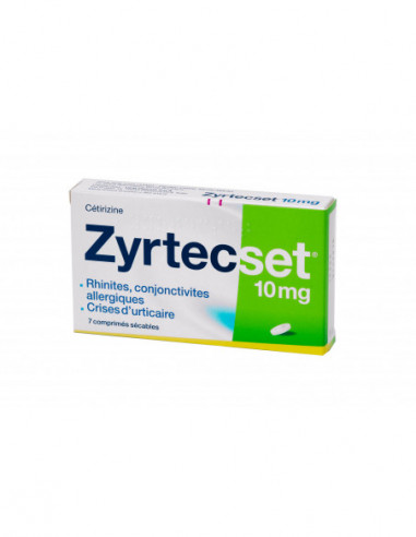 ZYRTECSET 10 mg - 7 comprimés pelliculés sécables