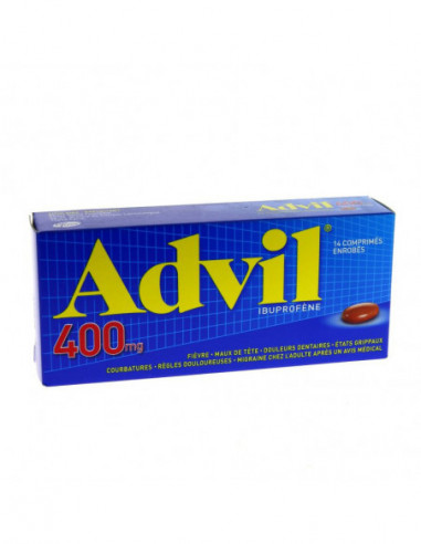 ADVIL 400 mg, comprimé enrobé - 14...