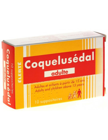 COQUELUSEDAL ADULTES, 10 suppositoires