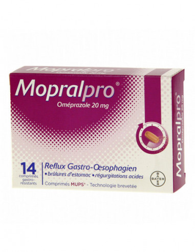 MOPRALPRO 20 mg - 14 comprimés gastro-résistants