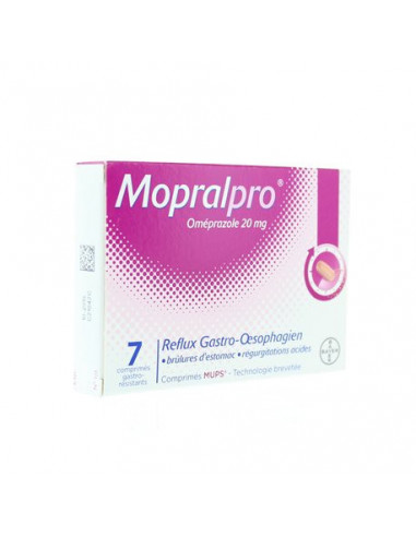 MOPRALPRO 20 mg, 7 comprimés gastro-résistant