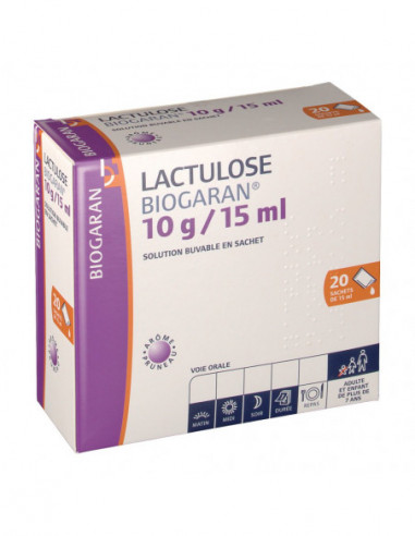 LACTULOSE BIOGARAN 10 g/15 ml,...