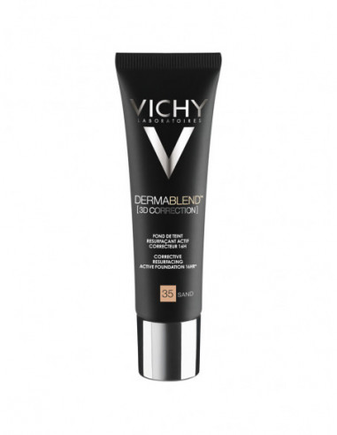 Vichy Dermablend 3D Correction Fond de Teint Resurfaçant Actif Correcteur 16H SPF25 Teinte : Opal 15 - 30 ml