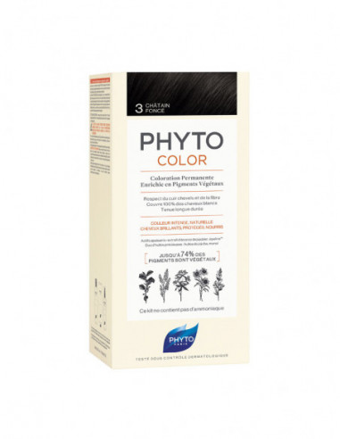 Phyto PhytoColor Coloration Permanente Coloration : 3 Châtain Foncé