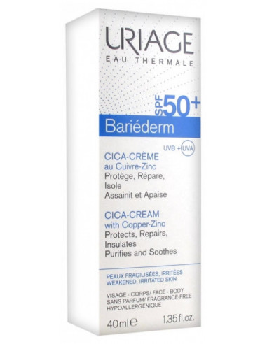 Uriage Bariéderm Cica-Crème SPF 50+ - 40 ml 