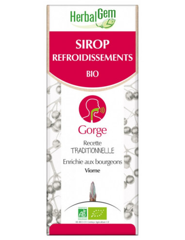 HerbalGem Sirop Refroidissements Bio - 150 ml 