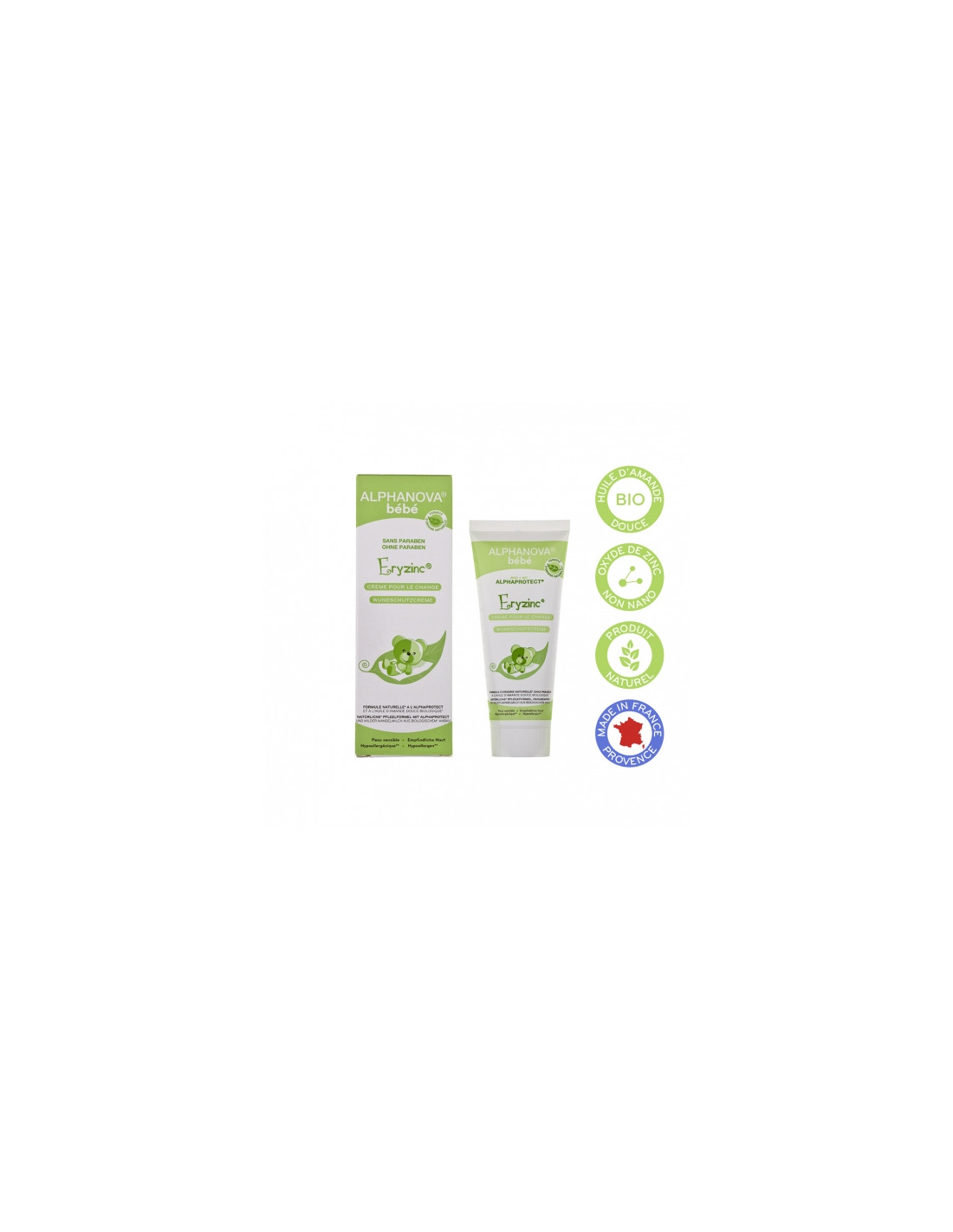Alphanova Bebe Eryzinc Creme Pour Le Change 75 G