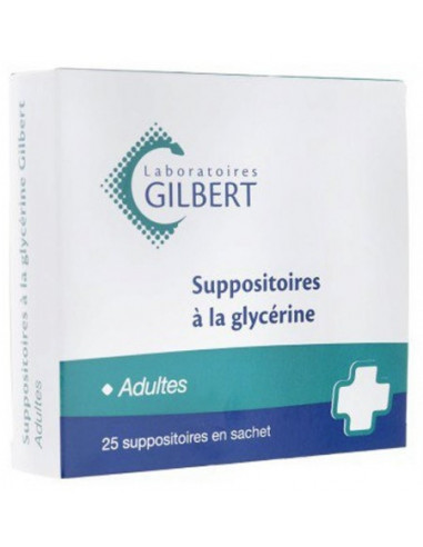 Suppositoires à La Glycérine Adultes - 25 suppositoires
