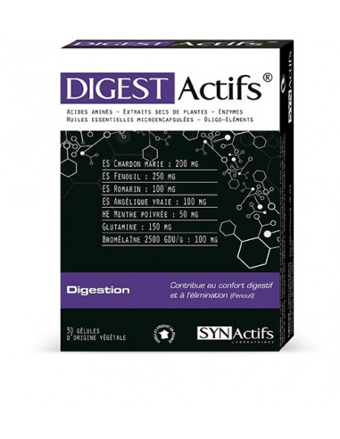 Aragan Synactifs DigestActifs Bio - 30 Gélules