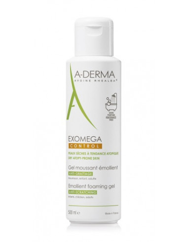 Exoméga Gel moussant Émollient  Visage Corps - 500ml