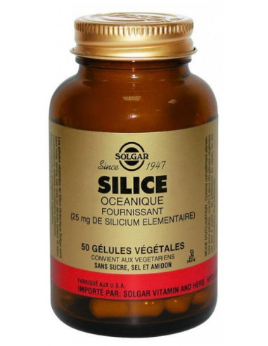 Solgar Silice Océanique - 50 Gélules...