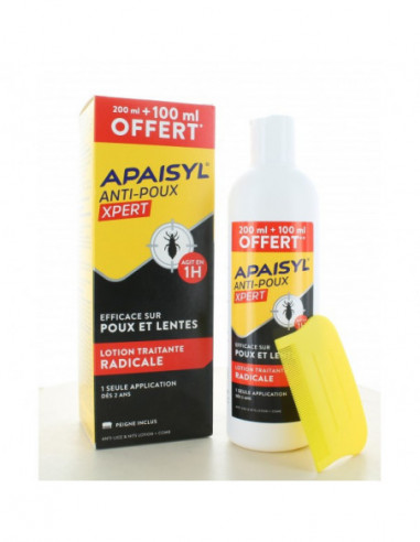 Apaisyl Anti-poux Xpert 200ml + 100ml... Apaisyl Anti-poux Xpert 200ml + 100ml...