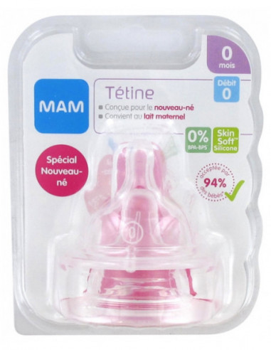 MAM Tétines Spécial Nouveau-Né Débit...