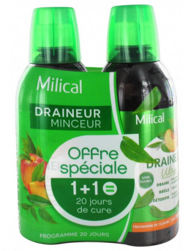 Milical Draineur Ultra Thé vert pêche...